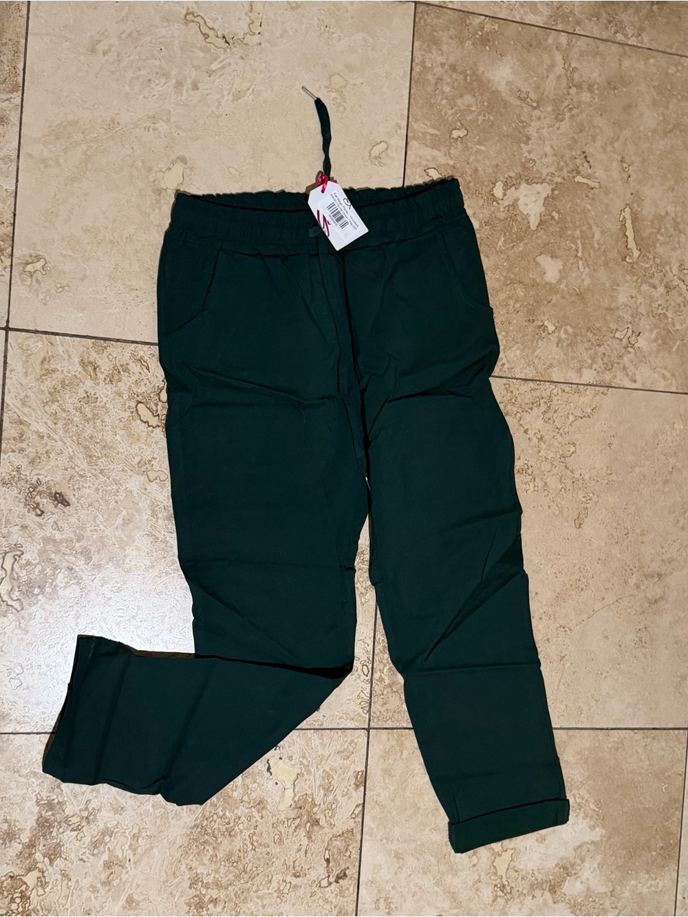 Women’s Black Drawstring Track Joggers